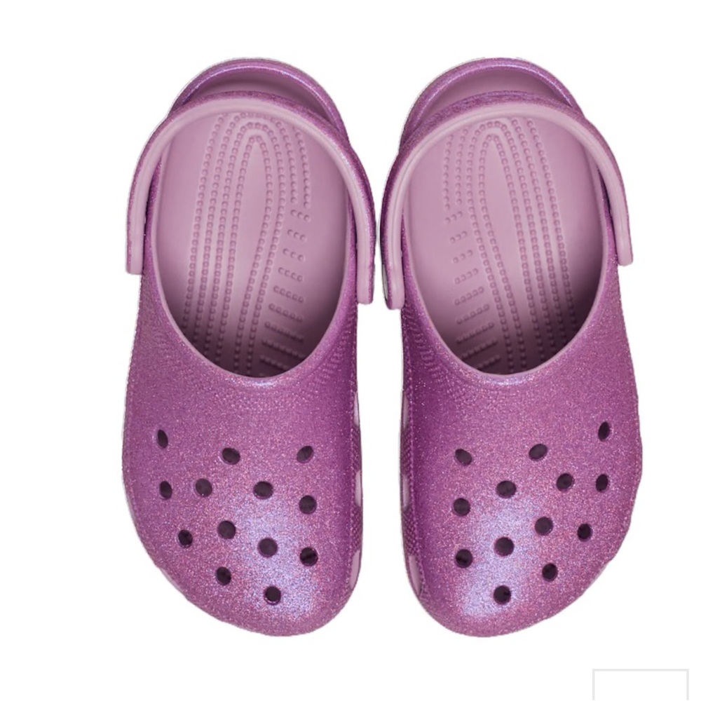 CROCS Glitter Clogs in Lavender Pink